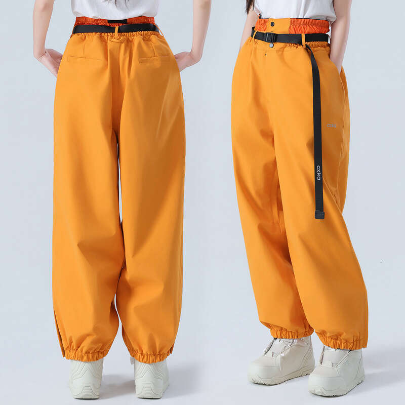 Ski Pants For Women And Men, Snowboard Waterproof Thickened Fully Glued Professional Snow Suit Set 3L Bottom Winter