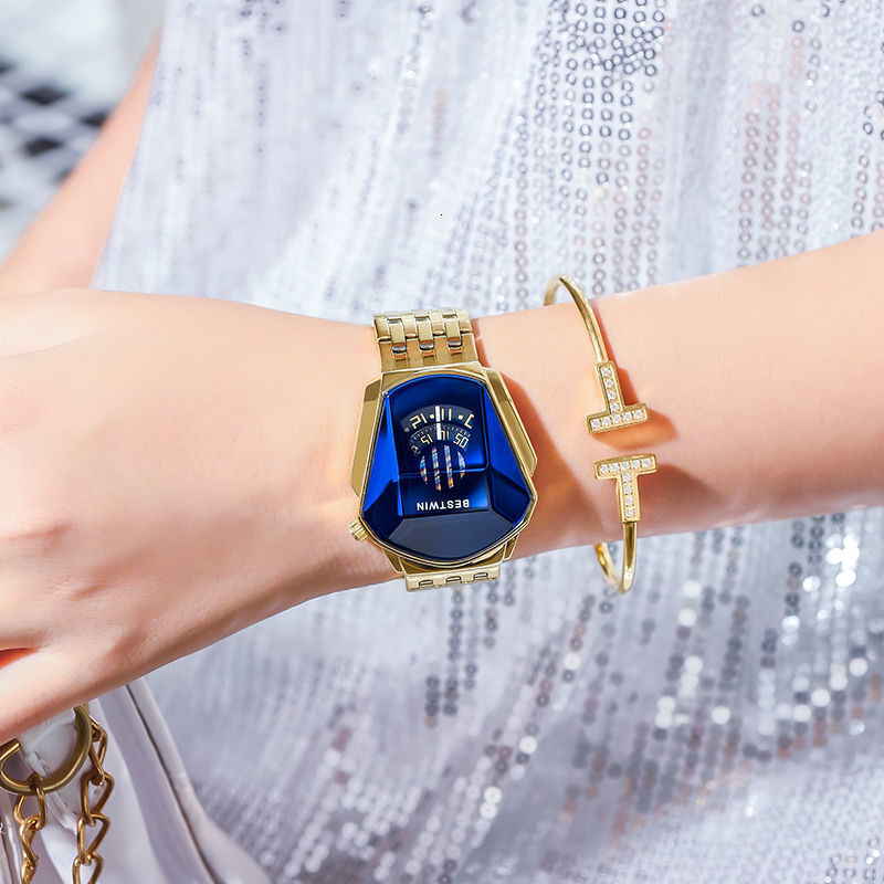 Designer Luxury Watch BESTWIN Doctor Tong Watch For Women Tiktok Personality Motorcycle Watch Waterproof Internet Celebrity Women's Quartz Couple