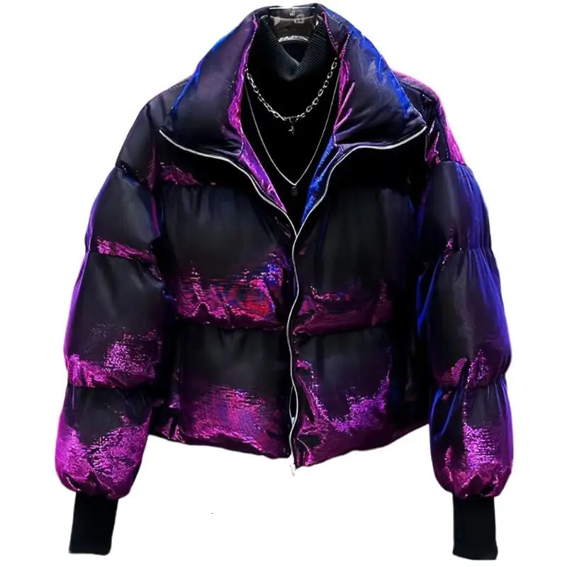 Short Thick Loose Cotton Jacket for Men and Women Warm Female ClothingEngland StyleTurndown CollarZipper Winter 251027