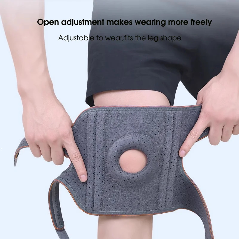 1Pcs Knee Pads Strap Patella Medial Support Meniscus Silicone Compression Protective Gear Knee Braces Basketball Running Prot 251023