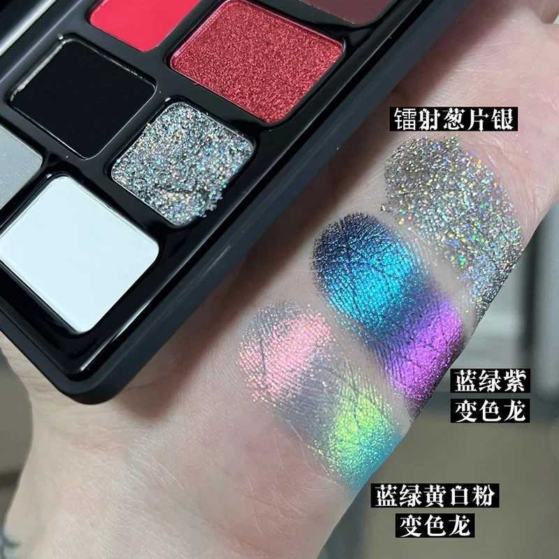 16 Color BLACK Pearl Eyeshadow Palette Waterproof LongLasting Diamond Shimmer Sparkling Crystal Eye Makeup Cosmetic CO03XJ251027
