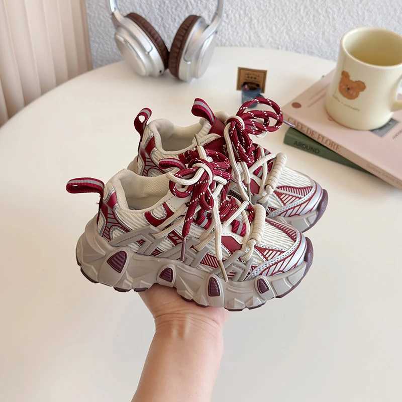 s Sneakers for Girls 2025 New Toddlers Causal Shoes Autumn Chunky Versatile Children School Basketball Shoes Nonslip S251027