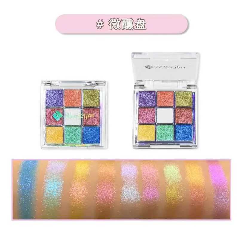 Sheeneffect 9 Color Eyeshadow Plate Chameleon Delicate And Shimmer Eyeshadow Chrome High End makeup CosmeticsXJ251027