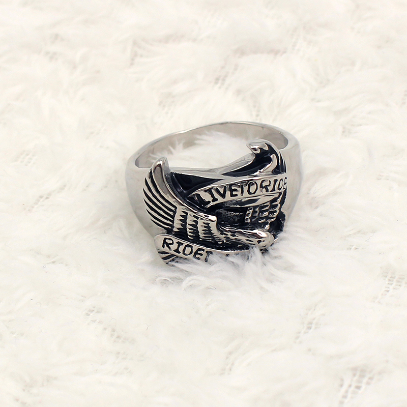 Vintage Retro Irregular Shaped Eagle Belt Buckle Western Cowboy RIDE to LIVE Animal Decorative Logo Design Hip Hop Ring