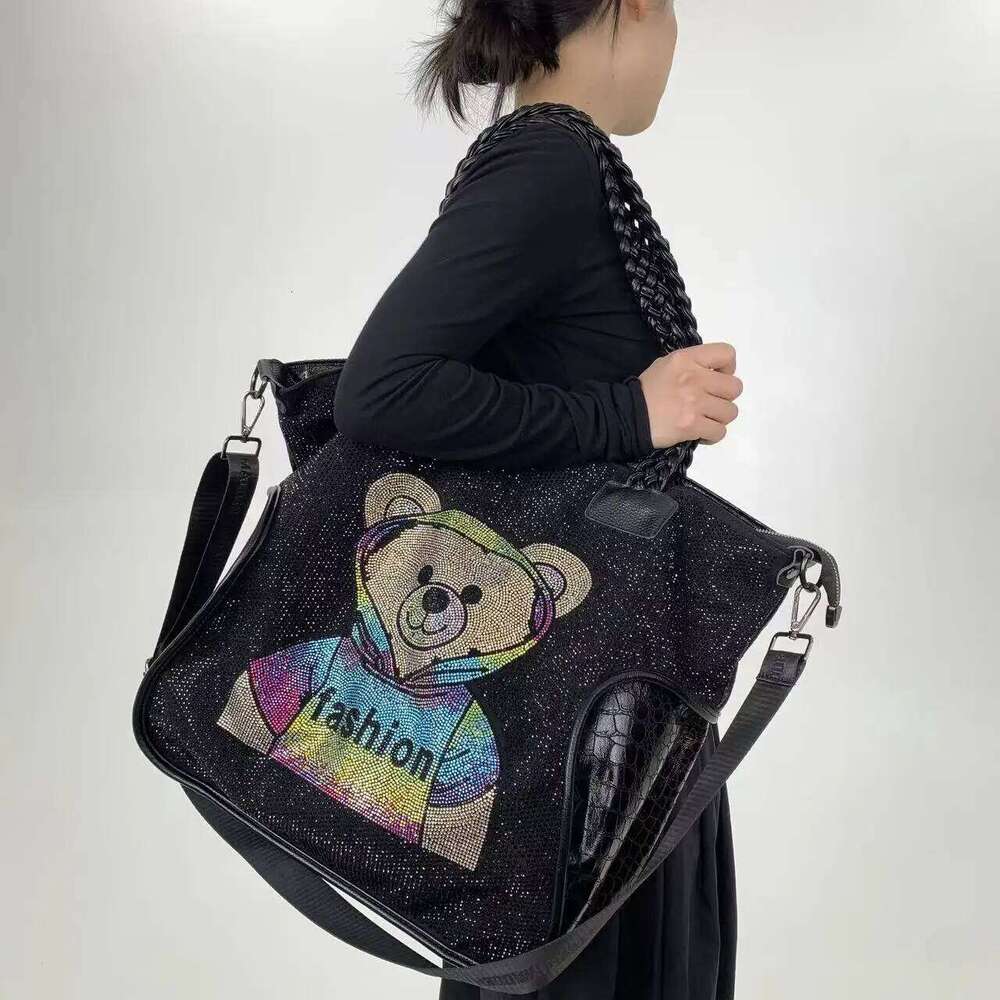 Ladies' Fashionable And Elegant Dia Embellished Shoulder Bag, Shining Personality, Luxurious Crossbody Handbag