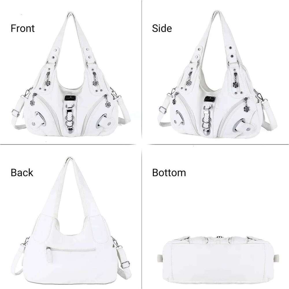 Angel Kiss Women Handbags Fashion Top-Handle Satchel Dumpling Pack Multi-Pocket Shoulder Bag Large Purse