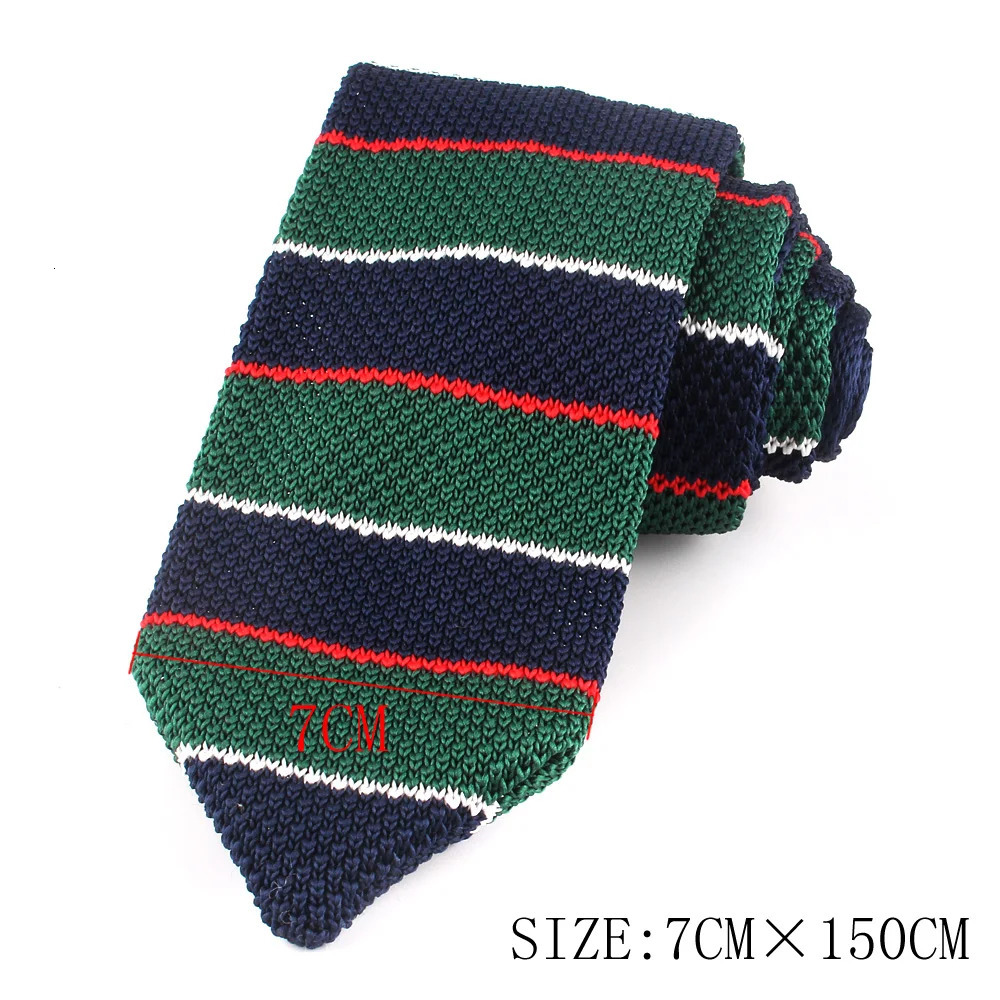 Knit Ties Casual Skinny Necktie For Party Boys Girls Knitted Striped Neck Tie Wedding Necktie For Groom Neck Wear For Men 251022