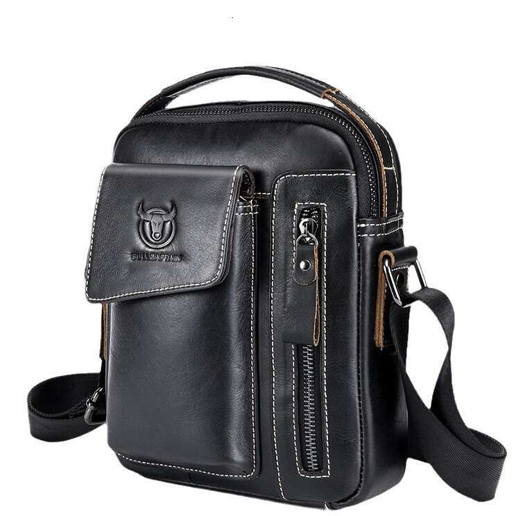 Captain Cow Goods Top Layer Cowhide Crossbody For Men Soft Genuine Leather Vertical Meg Phone Men S Single Shoulder Bag High Quality