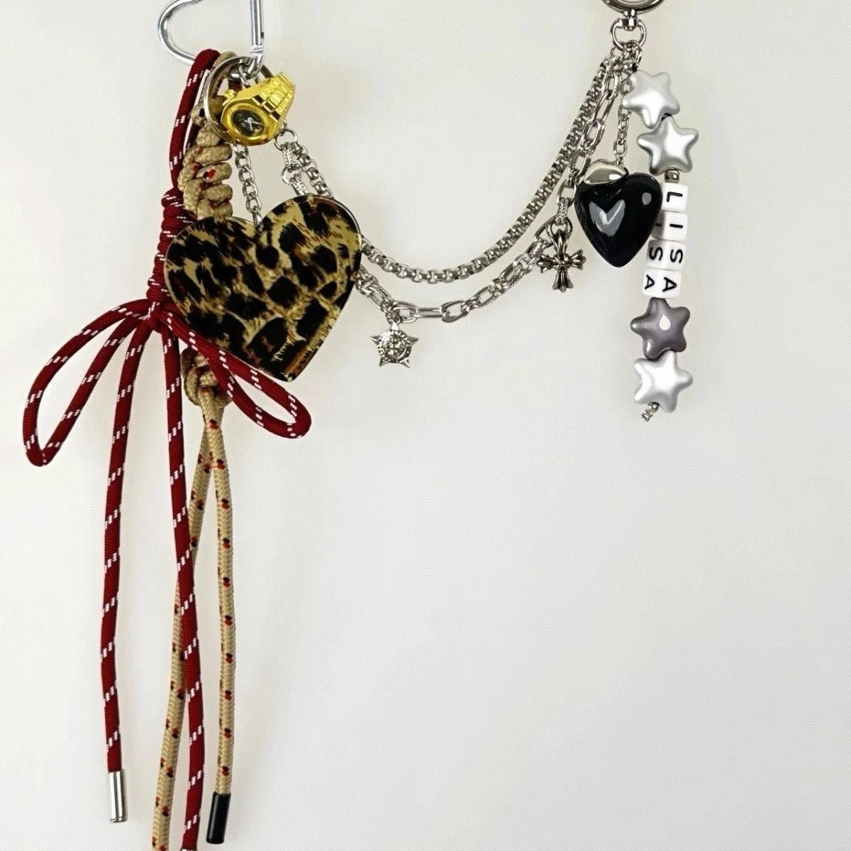 Fashionable handmade bag pendant diverse punk bag decoration keychain 251023