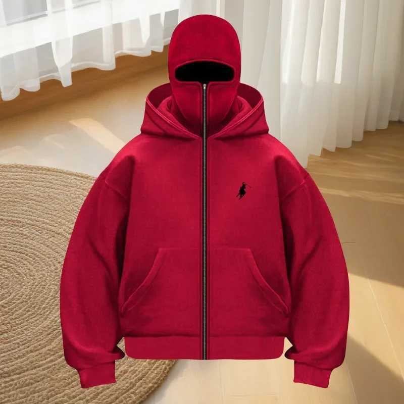 Autumn and winter mens doublecap longsleeved sweatshirt casual comfortable and loose plussize sportswear W251027