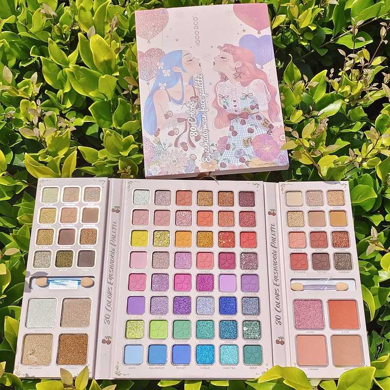 80color Eyeshadow Palette Glitter Pearlescent Matte Eye Shadow Matte Waterproof Long Lasting Children Stage Korean MakeupXJ251027