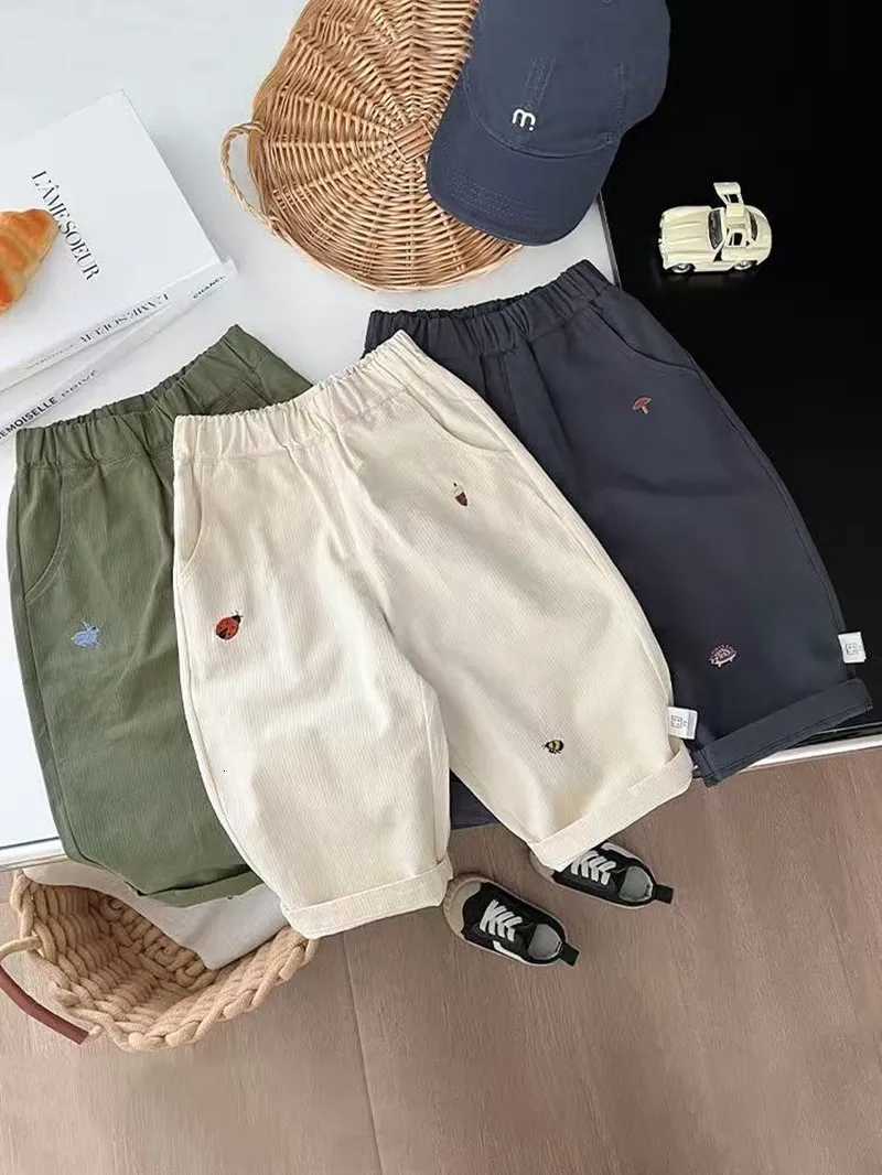 Childrens Wideleg Pants Korean Boys Loose Pants Autumn 2025 New Fashion All Match Baby Girls Casual Pants TrousersT251027