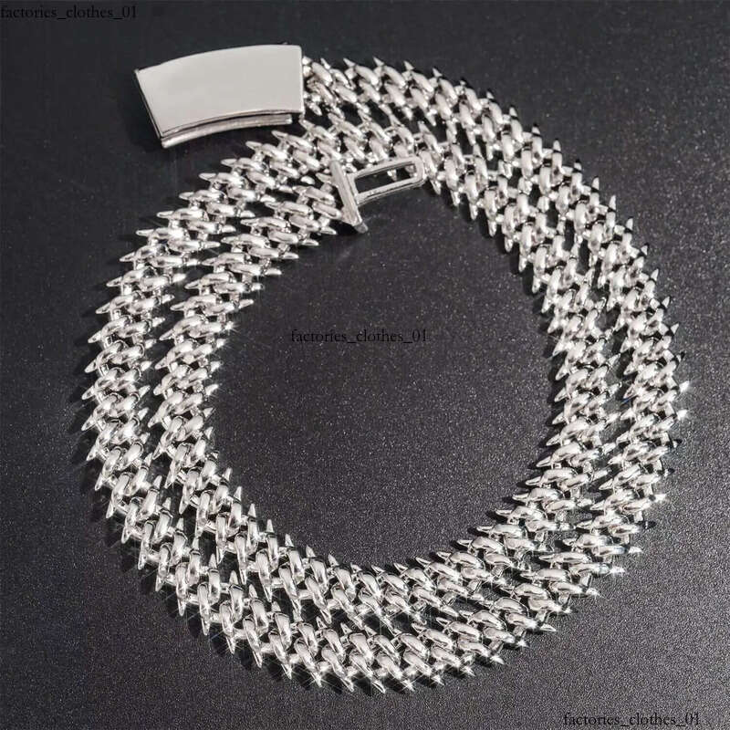 Factory Wholesale Dia Chain Sier Hip Hop Jewelry Necklace Micro Pave Vvs Moissanite Cuban Link