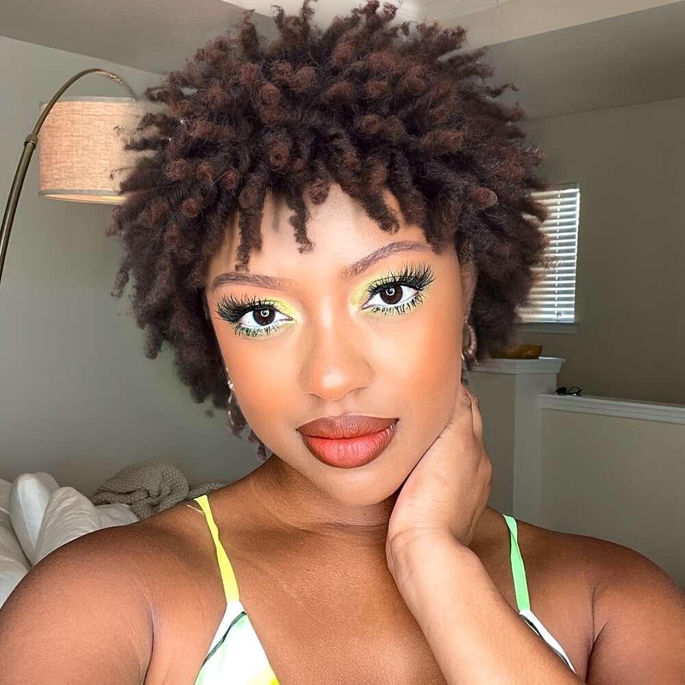 Faux Braid Wigs For Short Afro Locs Dreadlock Twist Braided Dreads Wig