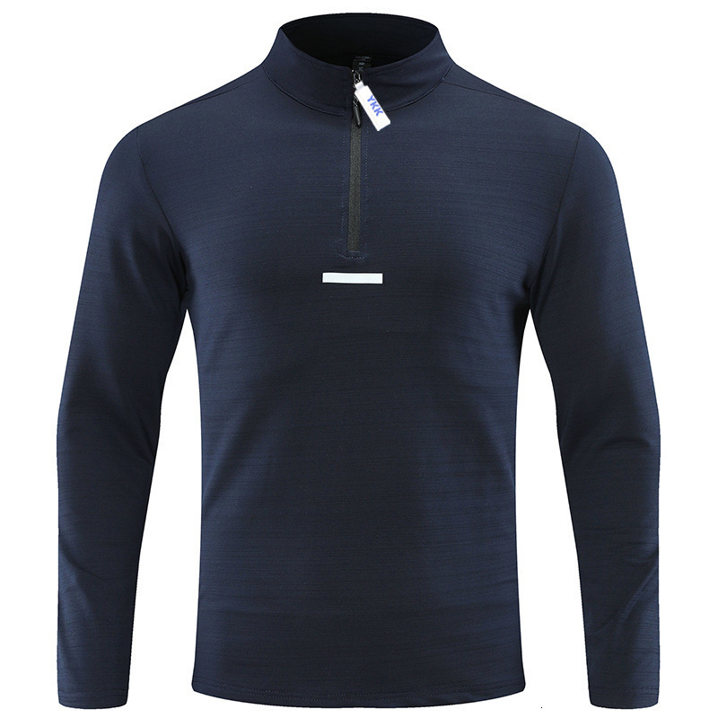 Quick-Drying Fashion Urban Thin Half-Zip Outdoor Long Sleeve T-Shirt Stretchy, Breathable, Sports Casual Half-Zip Top