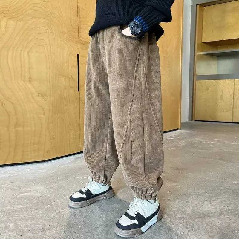 2025 New Boys Corduroy Pants Spring Autumn Toddler Boy Sports Casual PantsT251027