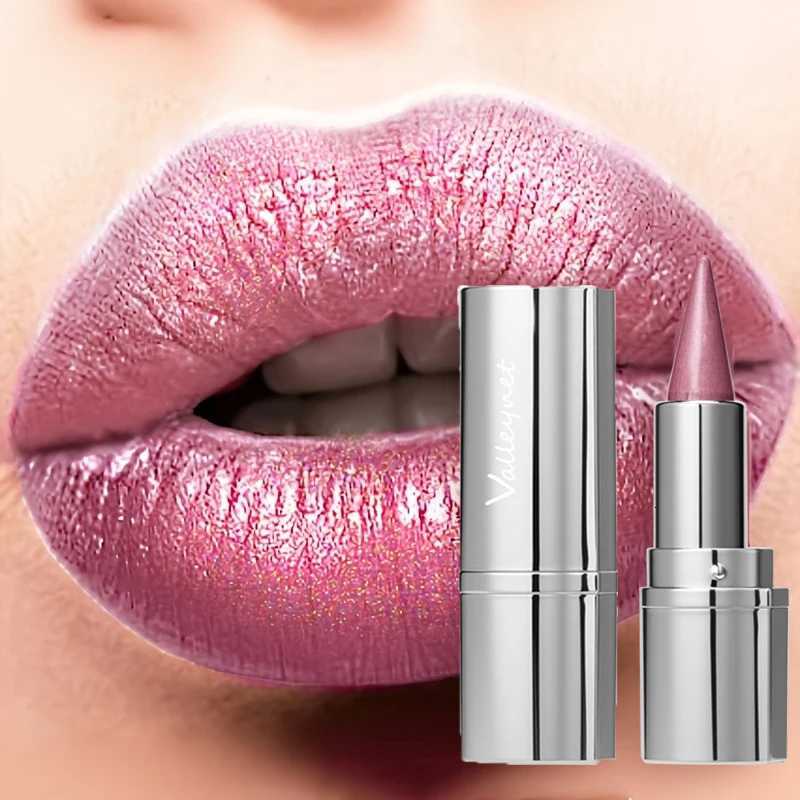 Waterproof Glitter Lipstick LongLasting Shimmering Lipstick with Metallic Finish All Skin Types Adult Use Beauty Lipstick W251027