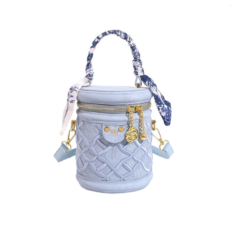 Free shipping designer bag New High-End Heavy Embroidery Bucket Bag Embroidery Thread Handbag Versatile Shoulder Crossbody Bag