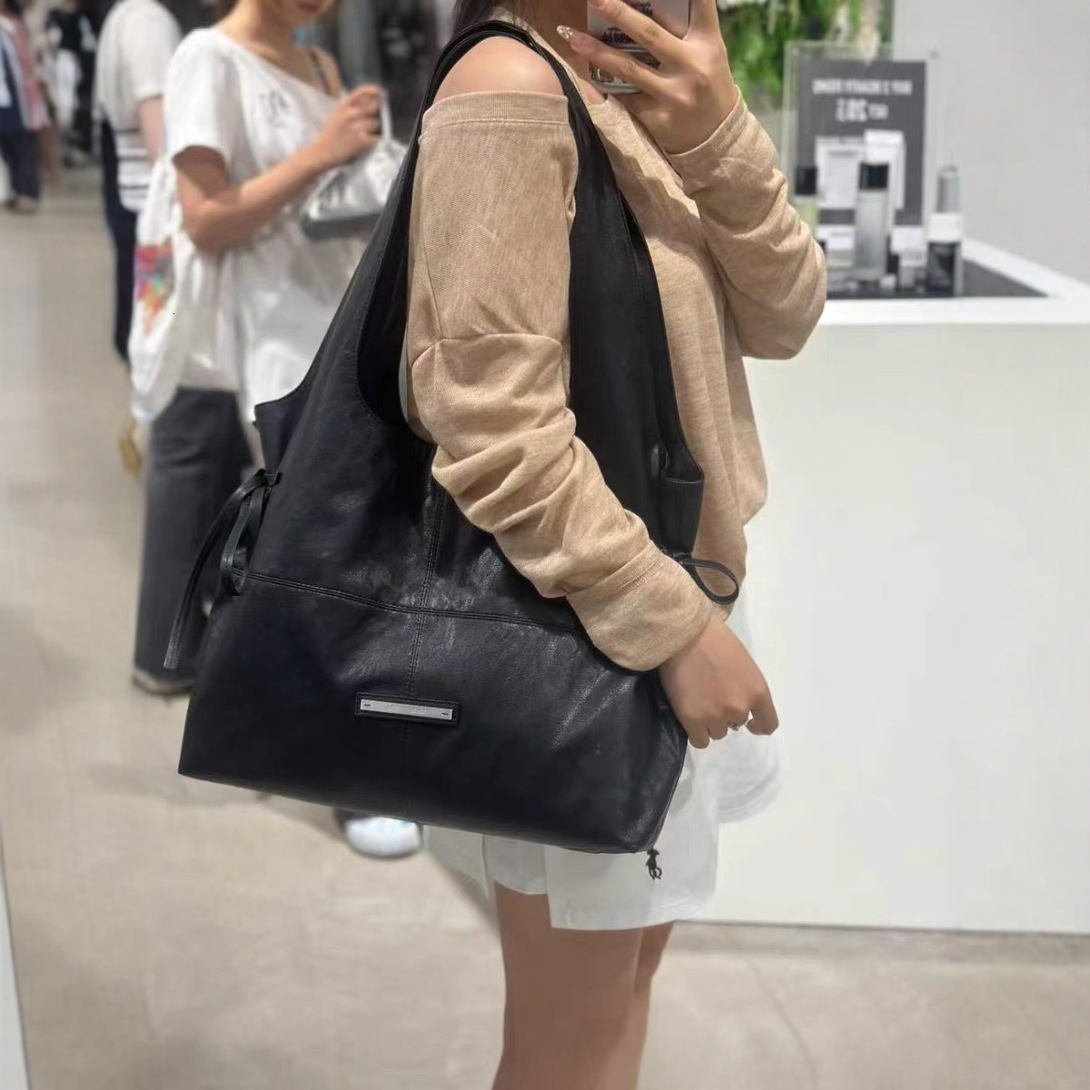 Designer's autumn and winter new bow women's shoulder bag fashion handbag