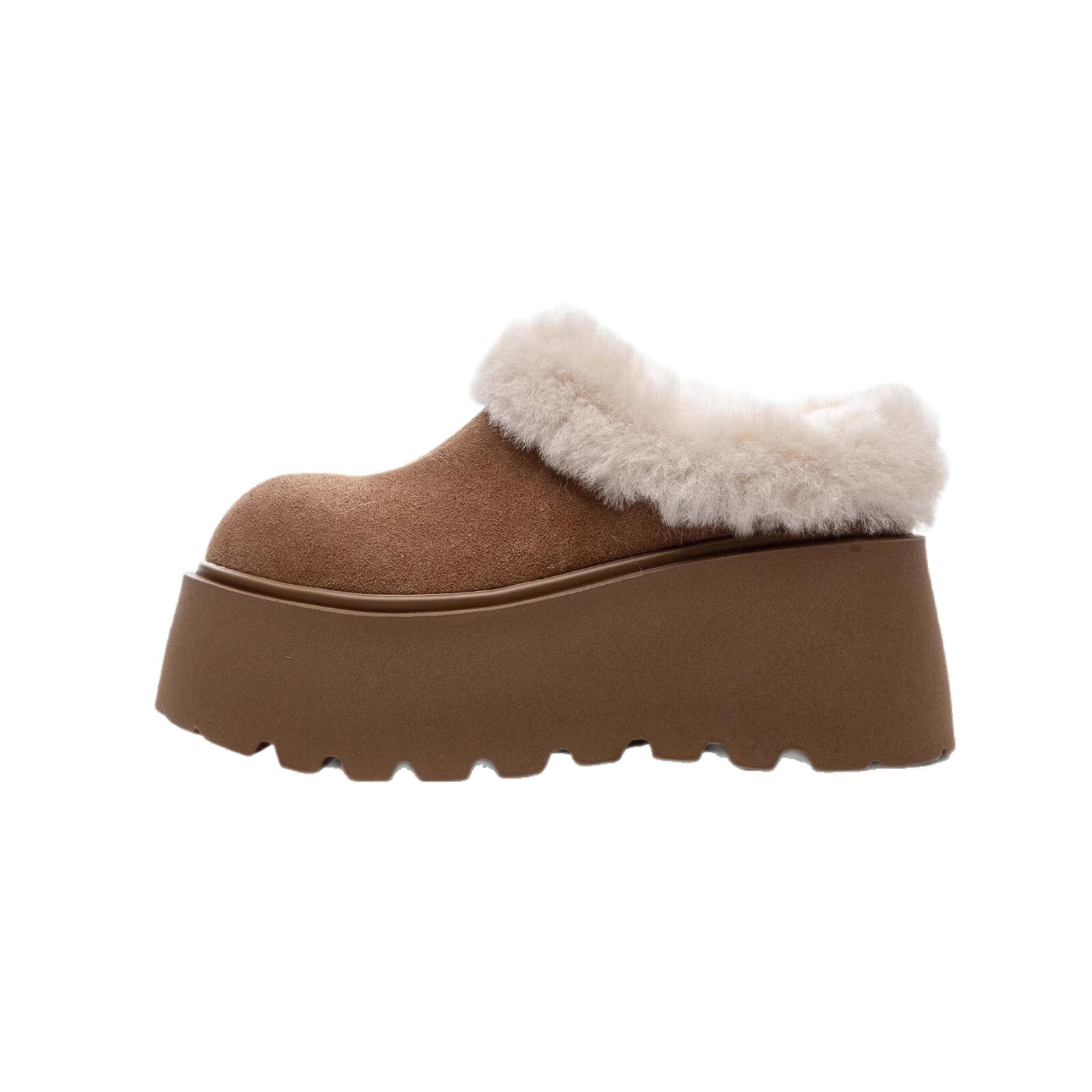 Thick soled warm, fashionable and elegant cotton shoes European and American style winter new comfortable lazy style women's snow boots designer 