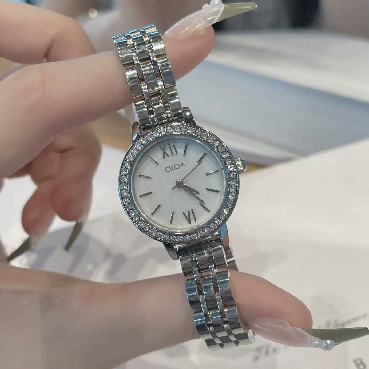 Designer Watch Niche Women's Luxury Exquisite Mechanical Watch Luxury Women's Watch 2024 New Mechanical Women's Watch Silver