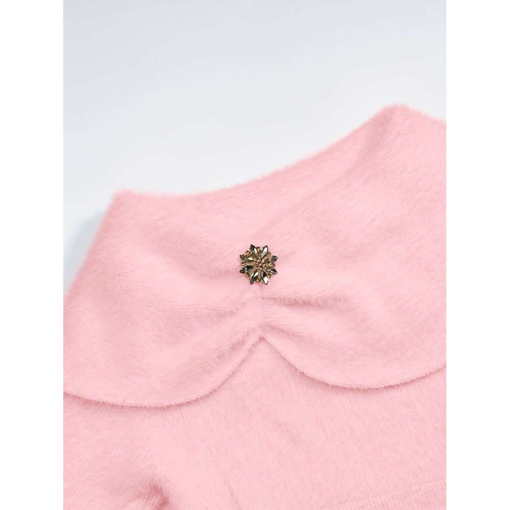 Elegant Off-Shoulder Sweater Soft T-Shirt With Belt, Chic Layering Top For Fall/Winter, All-Season Formal & Everyday Outfits - Women's Clothing, 