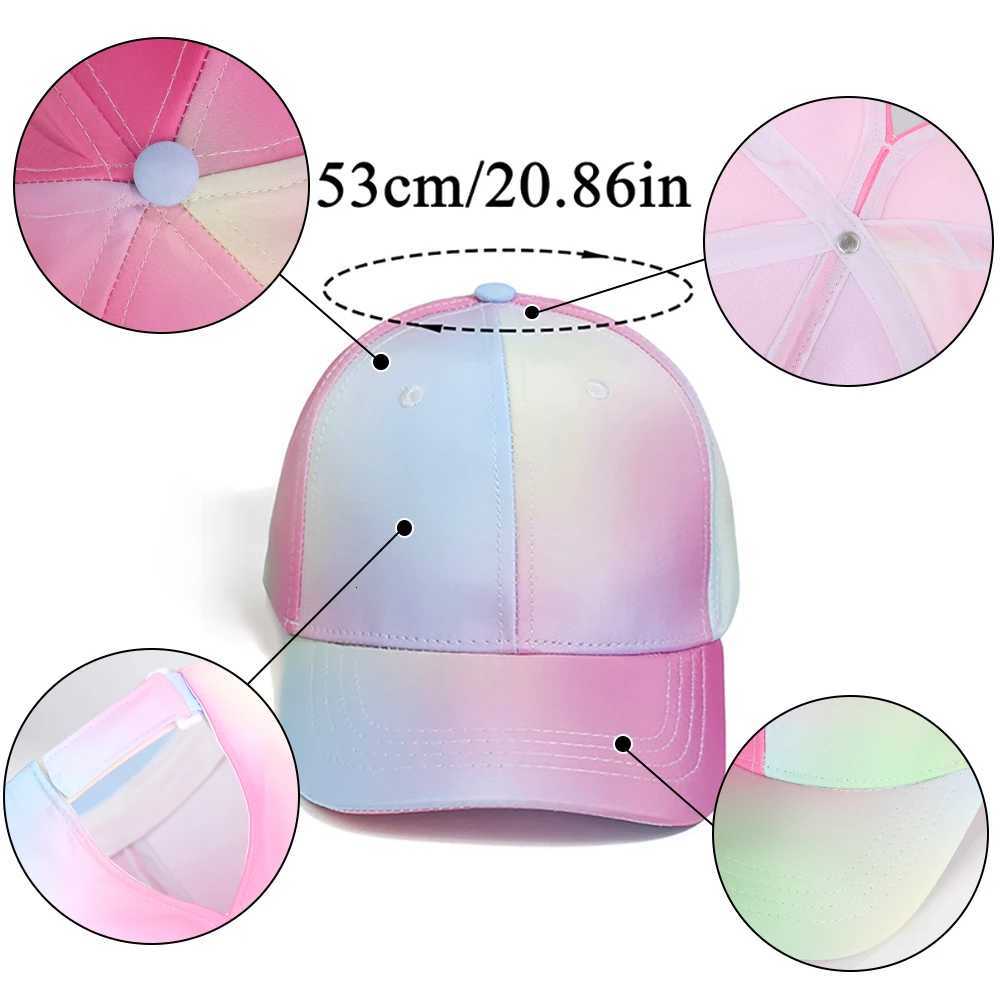 Hot High Ponytail Kids Hat Baseball Cap For Girls Boys Travel Sun Hat Adjustable Children Peaked Caps Hollow Back Ponytail CapsW251027