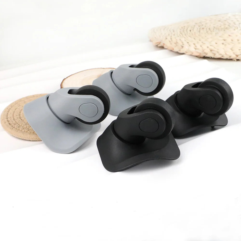 1 Pair Replacement Luggage Wheels For Suitcases Silent Luggage Spinner Caster A08 Rubber Wheels High Quality Trolley Accessories 251027