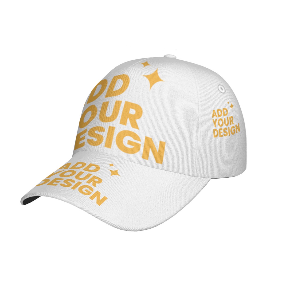 DHgatepod All-Over Print Baseball Cap with Gift Box - Curved Brim Snapback 100% Polyester for Sports & Outdoor