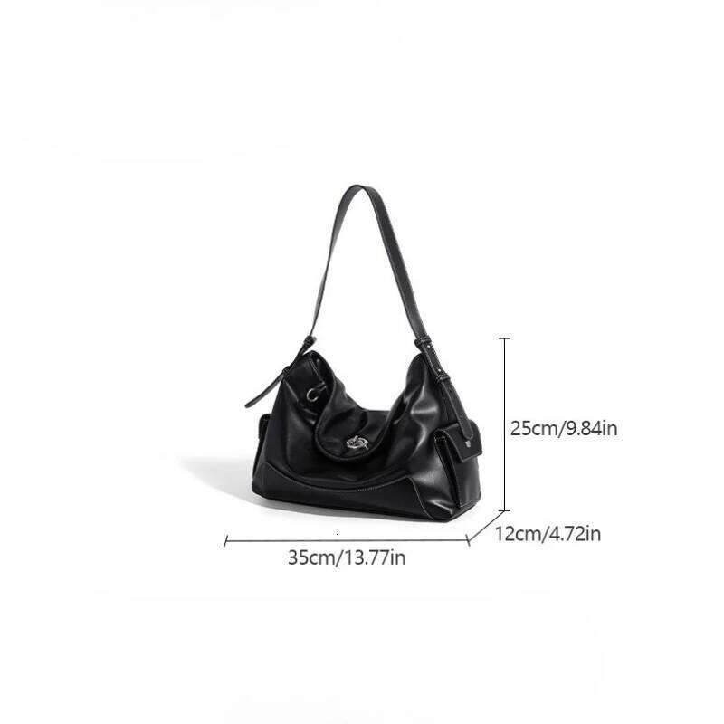 Stylish Women's Underarm New PU Leather Single Practical Commuter Shoulder Bags High-End Elegant Armprit Handbags Suotong1027
