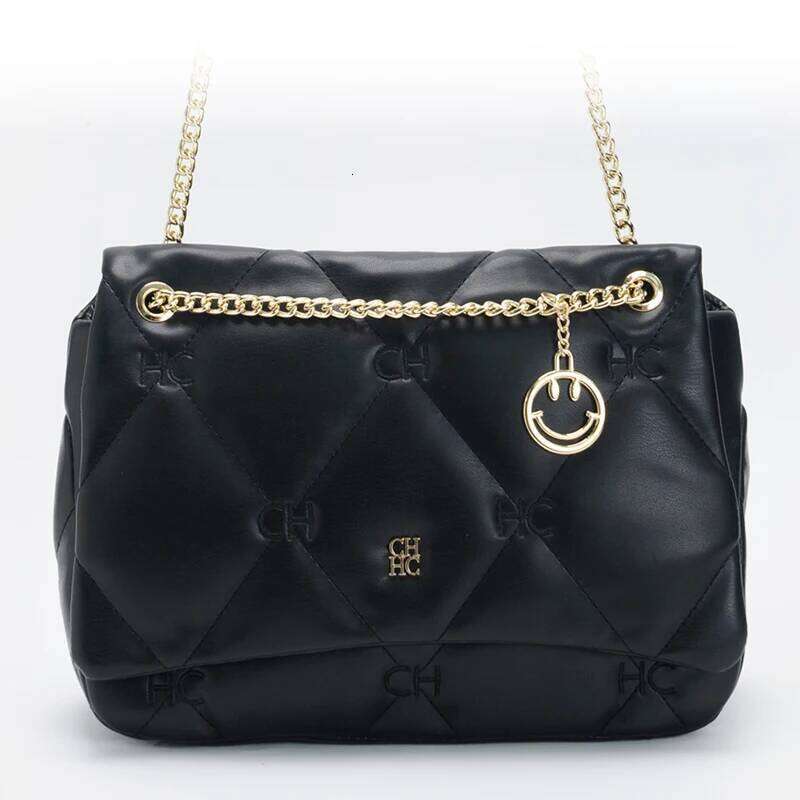 CH Exquisite Crossbody Brand Fashion Smiley Face Accessories Design 2025 New Trend Women's Chain Bag