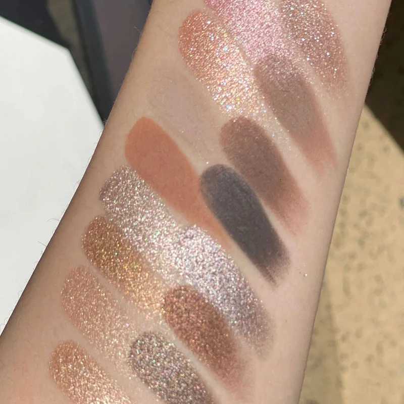 TINGPHE Vintage 15Color Bronzing Pan Cold Tone Cement Gray Eyeshadow Pan Student Affordable Earth Color Glitter Rose MakeupXJ251027