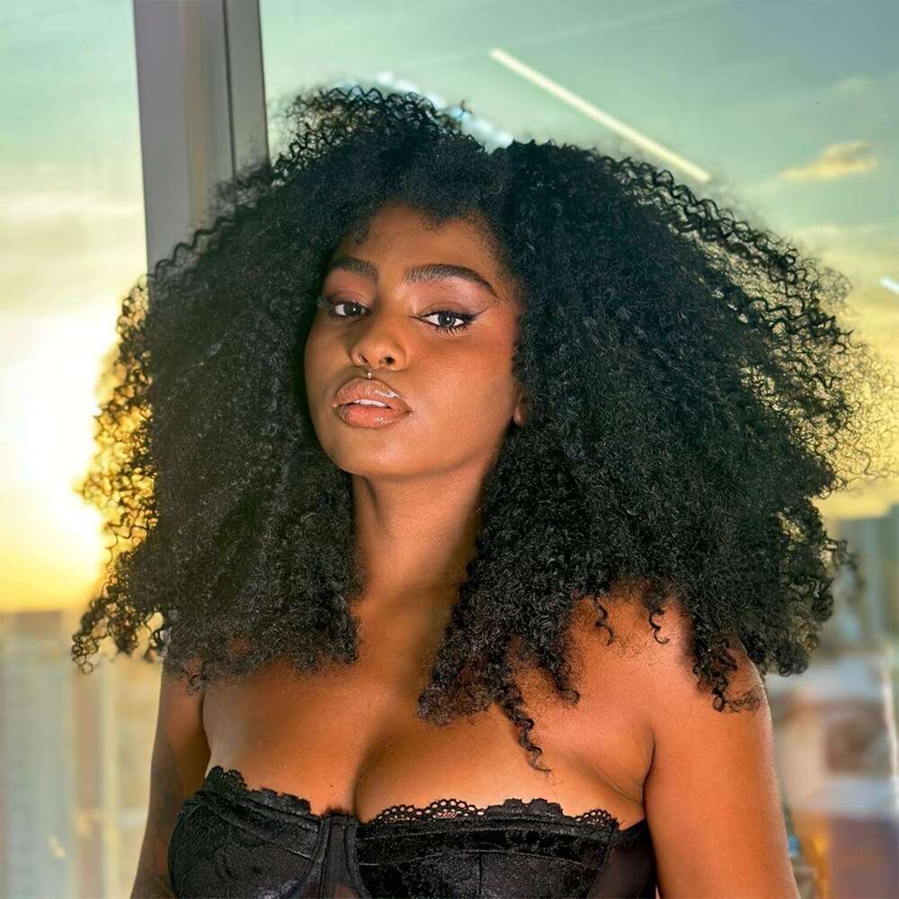 Afro Curly/Kinky Synthetic With Rose Net Cap, Natural Look Men & Women, Versatile Styling, Comfortable Fit, Perfect For Casual Attire, Short Hair Wigs
