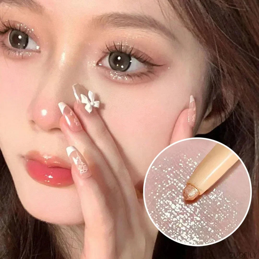 1pcs Lying Silkworm Eyeliner Pen Tea Brown Liquid Eye Shadow Pencil Smooth Quickdrying Cosmetics Cows Eye Makeup Beauty Tools 251027