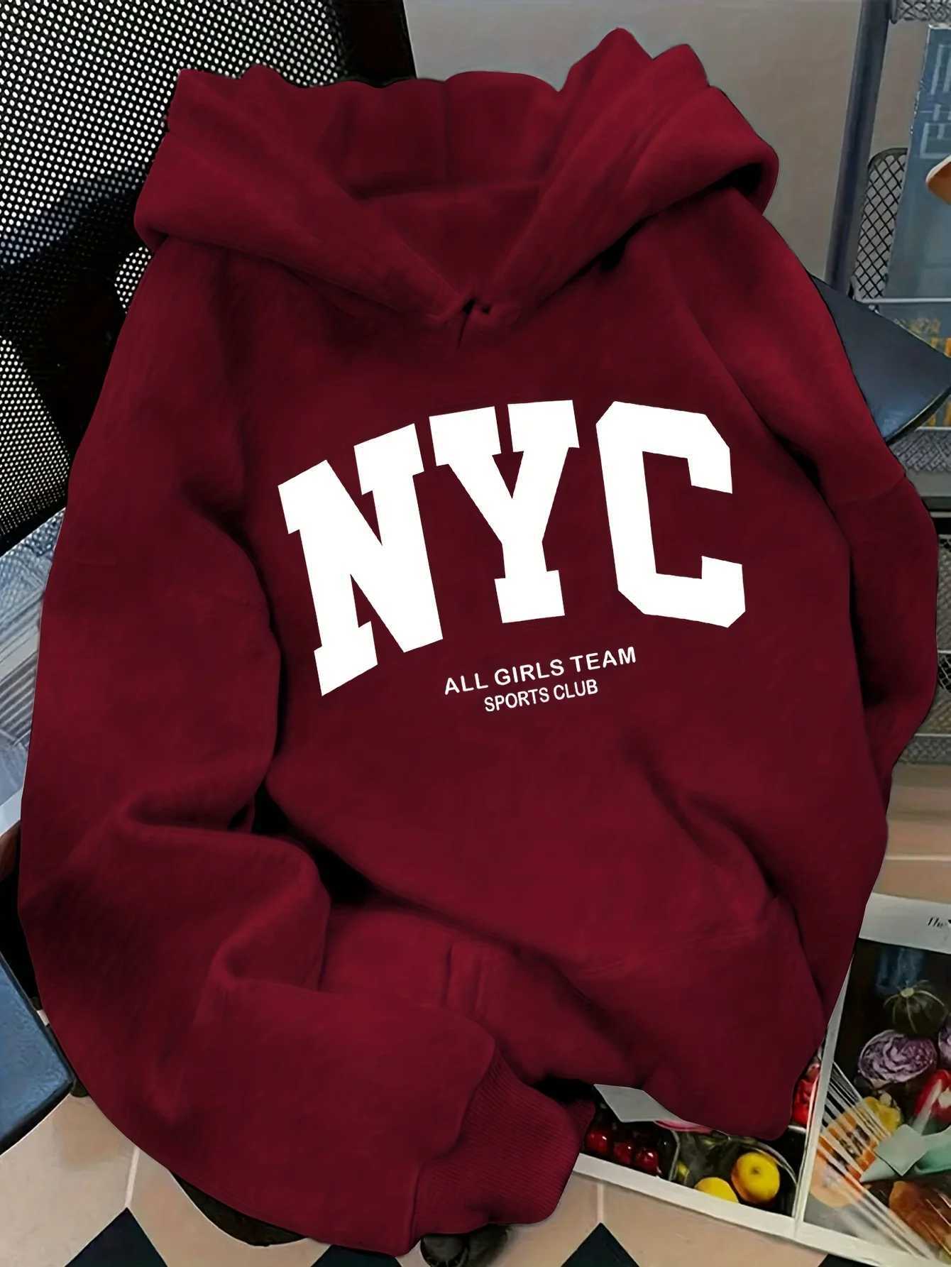 New fallwinter comfortable navy blue New York team hoodie long sleeve couples street style hoodie casual pullover with poc W251027