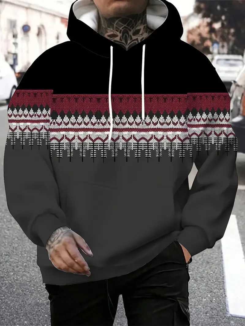 Mens Retro Ethnic Style 3D Print Hoodies Unisex Sweatshirts AutumnWinter Men Women Loose Casual Tracksuit Outdoor Y2k Pullover W251027
