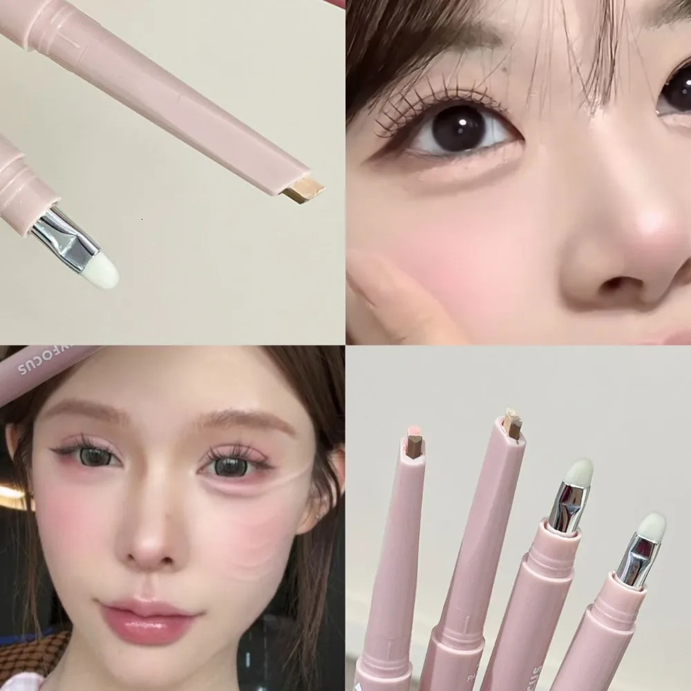 Double Color Under Eye Lying Silkworms Stick Instant 3D Eye Makeup Highlight Shadow Pen Easy Blend Korean Aegyo Sal Makeup Pen 251027