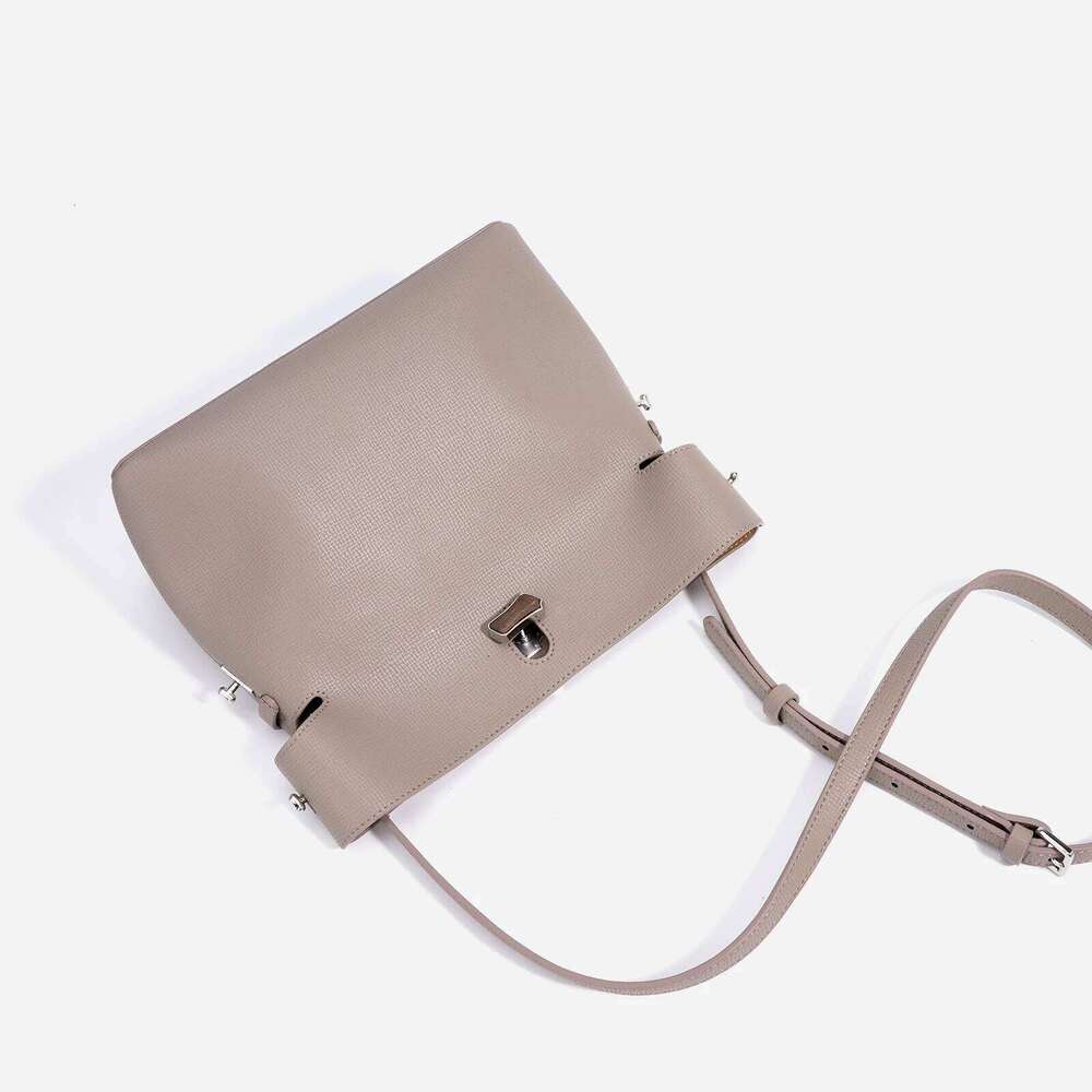 Brand Women's Handbag High-Quality Top-Grade Cowhide Bucket Shaped Simple And Casual Multifunctional Crossbody Bag Trendy