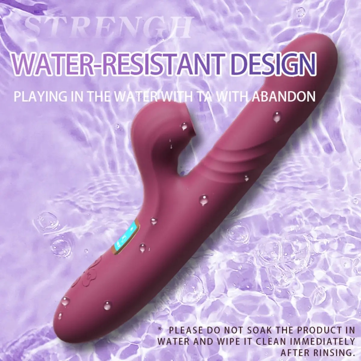 Phantom Digital Vibration Rod Double ended Suction Telescopic Vibration Rod Masturbator Female Massage LL-2307-B