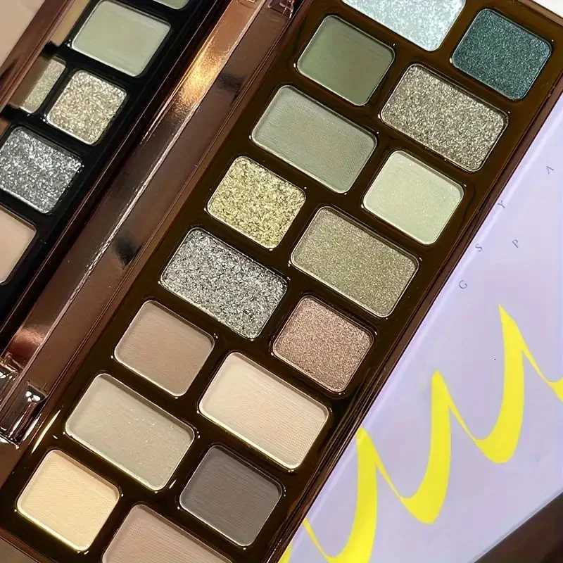 16 Color Eyeshadow Palette Matte Shimmer and Sparkle Effects Highlight MultiPurpose Makeup Palette Smoky Eyes Premium CosmeticsXJ251027