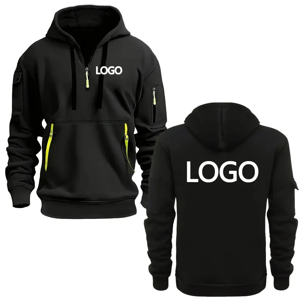 Custom printed hoodies for men and women loosefitting casual sportswear with zips multipocket longsleeve hooded jumpers 251016