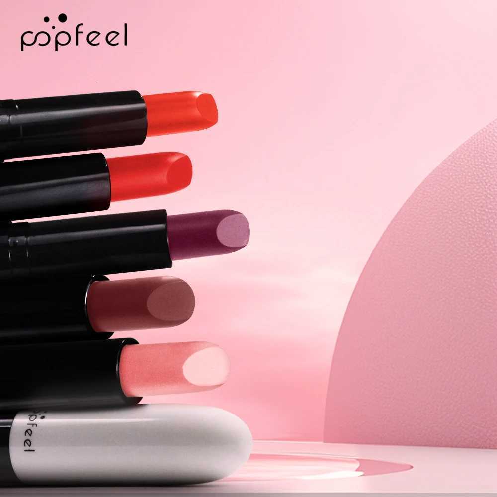 POPFEEL Matte Velvet Lipstick LongLasting Smooth Texture Easy Application Available in 5 Shades including Coral Pink W251027