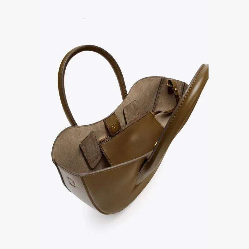 Women's OVAL MINI SHOPPER Bag, Fashionable Half-Moon Handbag, Spacious Crossbody Satch, Design For Everyday Style