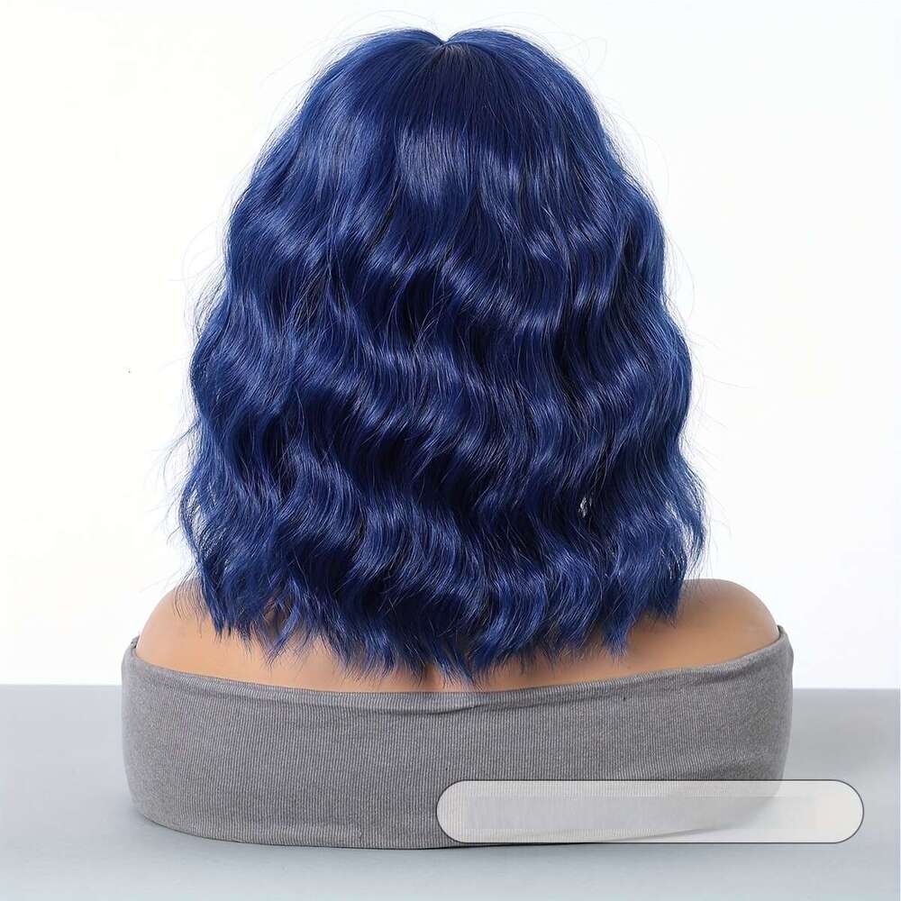 Colorful Short Straight Wig Synthetic Clip In Hair Natural Looking For Daily Use Halloween Christmas, Cosplay, Matte Finish, High Temperature