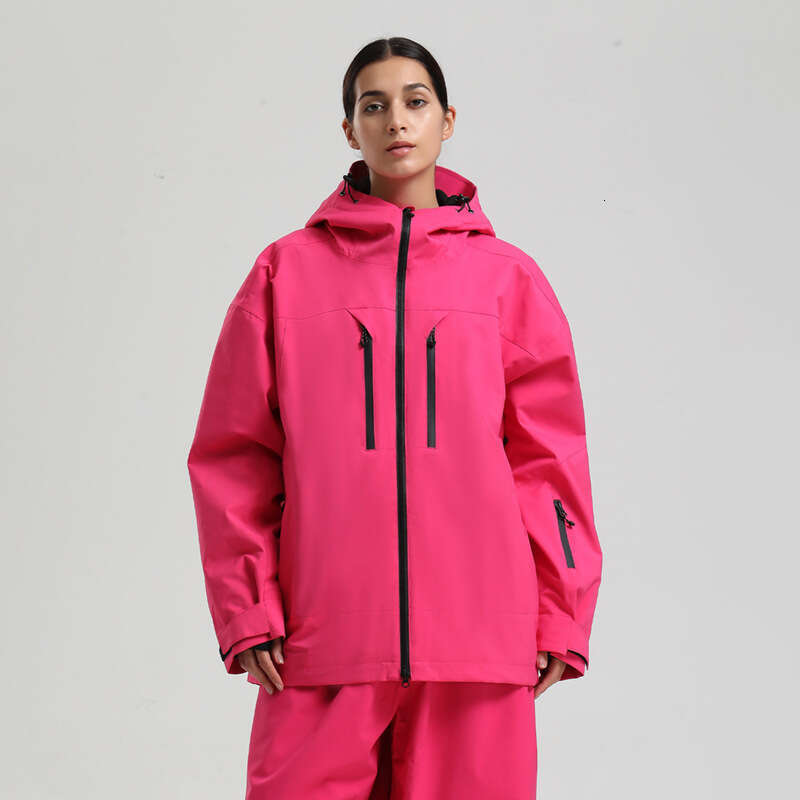 New Men Jacket Snowboard Windproof Waterproof Breathable Loose Zipper American Professional Ski Suit Ladies