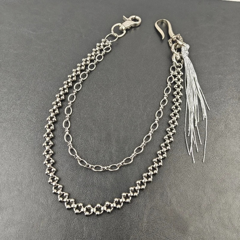 Minimalism Stainless Steel Pants Chain Copper Buckle Head Punk Mens And Womens Hiphop Rock Ones Waist Accessories 251024