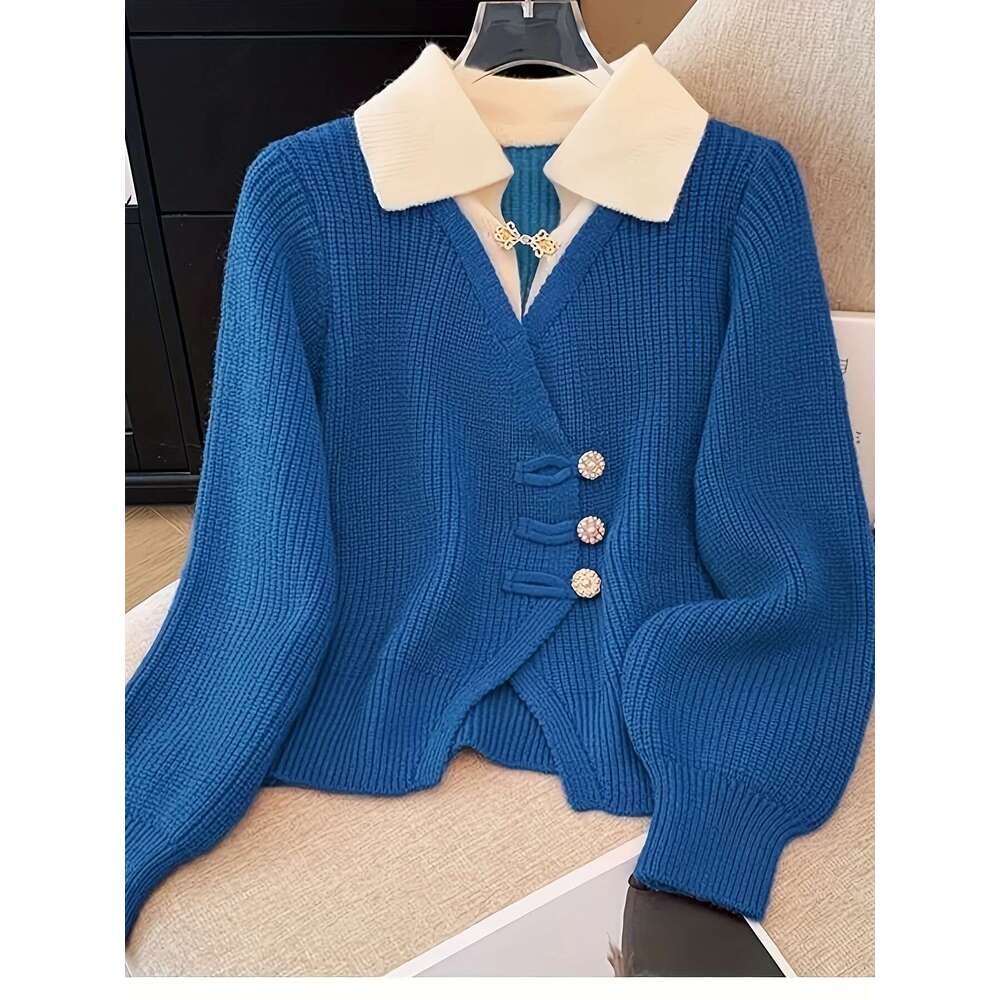 Korean-Style Fashionable Cardigan Women, New Warm Outerwear For Autumn And Winter.