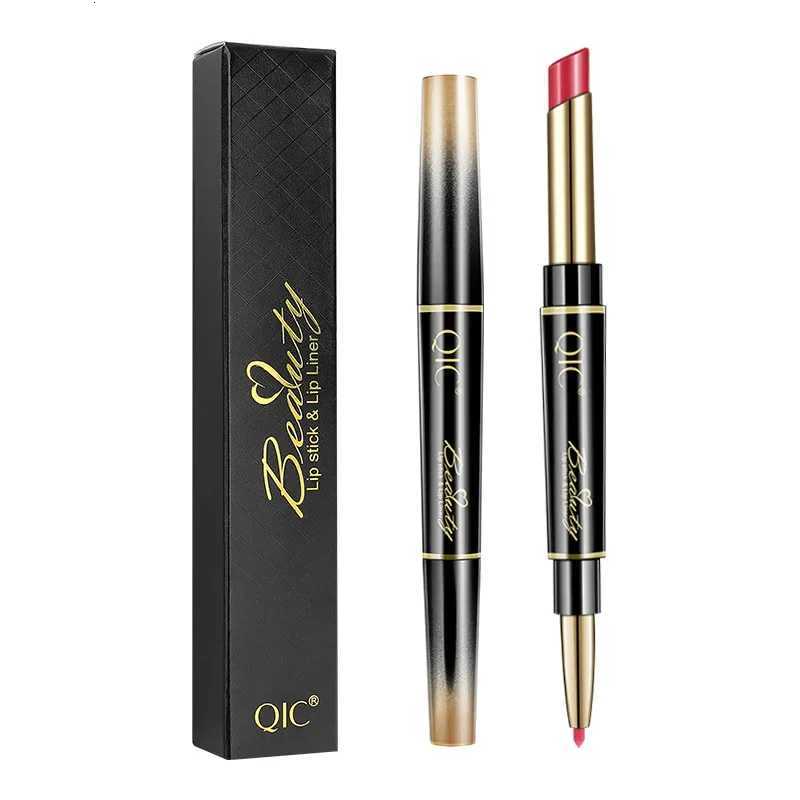 QIC Chinicai Double Ended Lipstick Pen Waterproof NonMakeup Holding Makeup ColorRendering 2in Thin Tube Lipstick Lip Liner W251027