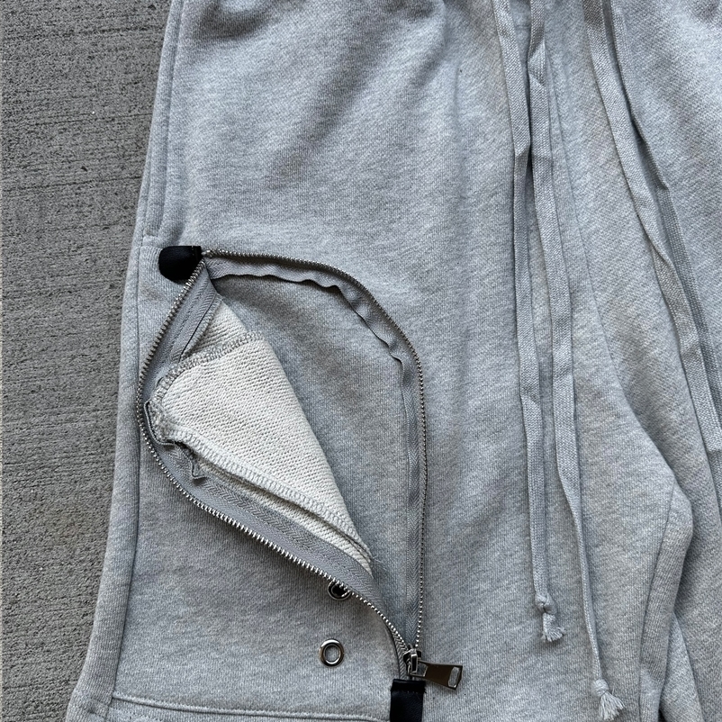 Fashion Double Waist Old Shabby Casual Shorts Mens Sports Gym Basketball Shorts Sweatpants Y2k Multi Pocket Zipper Jogging Short 251020