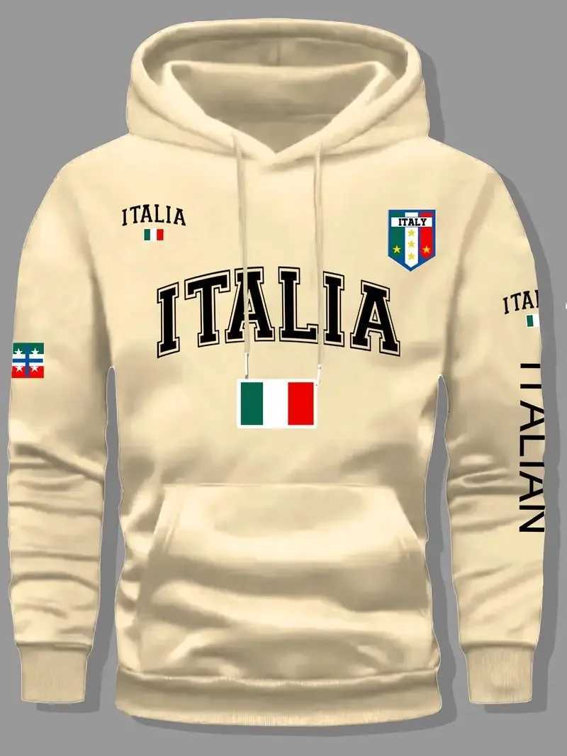 The new mens hoodie for Spring and Autumn 2025 features a casual fashionable soft and comfortable 3D letter pattern print W251027